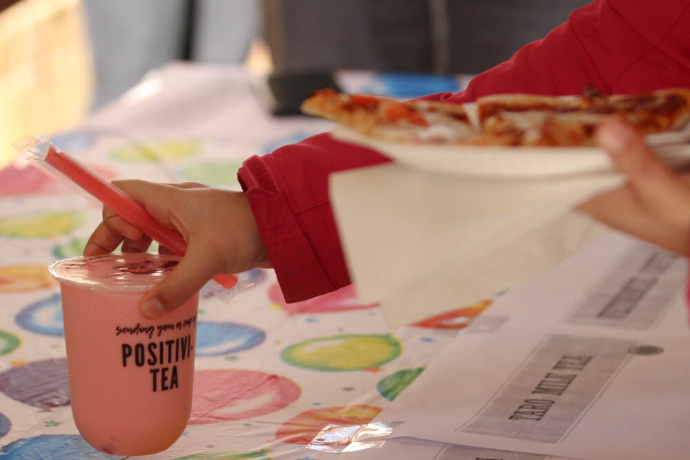 Tea with Teik event includes pizza, boba and discussion about future campus plans